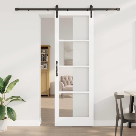 Porte coulissante avec quincaillerie 'ORKDAL'Blanche 78x232 cm 