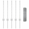 Set de clôture de jardin 2 pièces Acier galvanisé 10 x 0,5 m 