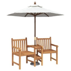 Chaises de Jardin Marron 152 x 63 x 89 cm Bois de teck solide 