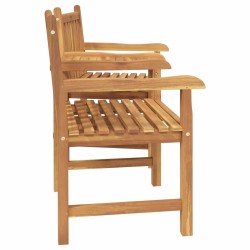 Chaises de Jardin Marron 152 x 63 x 89 cm Bois de teck solide 