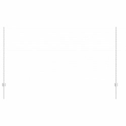 Piquets de clôture - 22 pcs en U de 140 cm en acier galvanisé 
