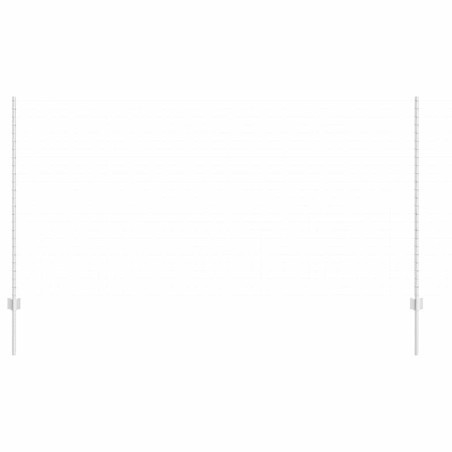 Piquets de clôture - 22 pcs en U de 140 cm en acier galvanisé 