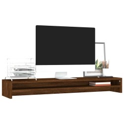Support de moniteur Chêne marron 100x24x13 cm Bois d'ingénierie 