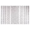 Tapis lavable antidérapant 160x230 cm noir et blanc 