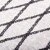 Tapis lavable antidérapant 160x230 cm noir et blanc 