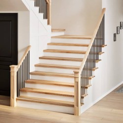 Marches d'escalier 4pcs non traité 110x30x2cm bois chêne massif 