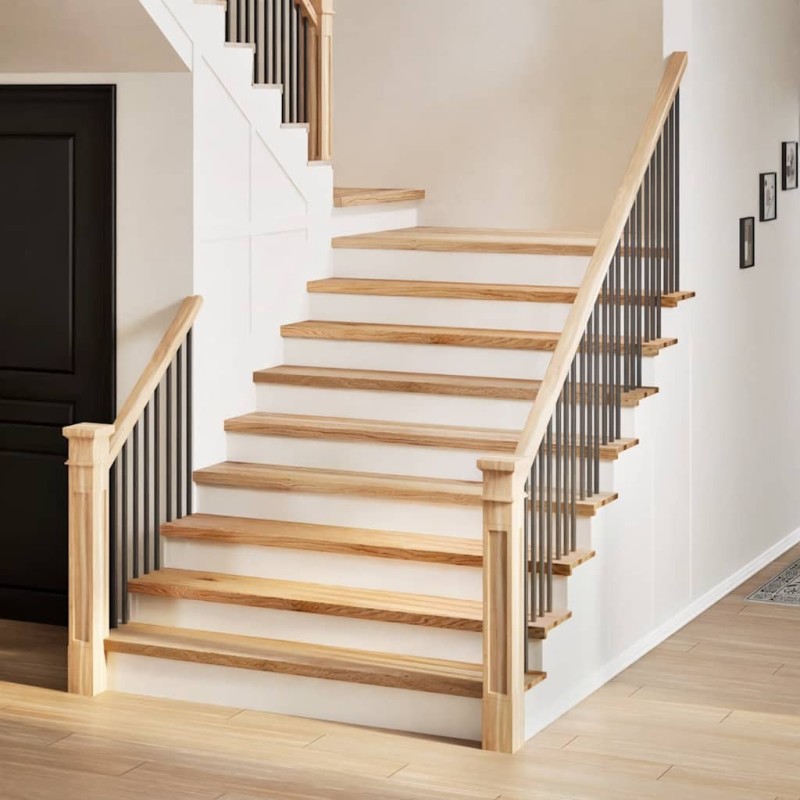 Marches d'escalier 4pcs non traité 110x30x2cm bois chêne massif 