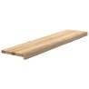 Marches d'escalier 4pcs non traité 110x30x2cm bois chêne massif 