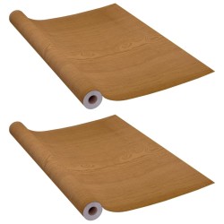Films autoadhésifs pour portes 2 pcs Chêne clair 210x90 cm PVC 