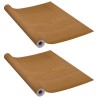 Films autoadhésifs pour portes 2 pcs Chêne clair 210x90 cm PVC 