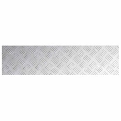 Plaques Checker en Aluminium 4 pcs Antidérapantes 80x20 cm 