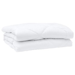 Couette avec oreiller 3 pcs Blanc 200 x 200 cm Microfibre 