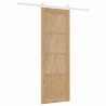Porte coulissante avec kit de matériel 73.5x211 cm Bois massif pin 