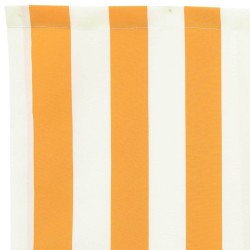 Tissu de remplacement pour auvent jaune et blanc 10x1,6 m 