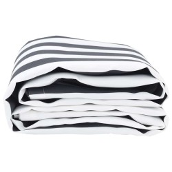 Tissu de remplacement de store anthracite et blanc 3 x 2 m 