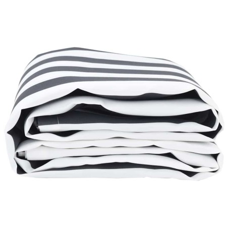 Tissu de remplacement de store anthracite et blanc 3 x 2 m 