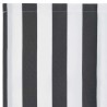Tissu de remplacement de store anthracite et blanc 3 x 2 m 