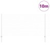 Poteaux de clôture 10 pcs U-Channel 120 cm Acier galvanisé 