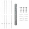 Poteaux de clôture 10 pcs U-Channel 120 cm Acier galvanisé 