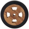 Roues de rechange pour transat 2 pcs Bois de teck solide 