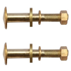 Roues de rechange pour transat 2 pcs Bois de teck solide 
