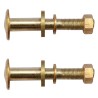 Roues de rechange pour transat 2 pcs Bois de teck solide 