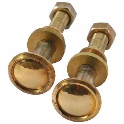 Roues de rechange pour transat 2 pcs Bois de teck solide 