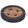 Roues de rechange pour transat 2 pcs Bois de teck solide 
