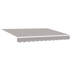 Store manuel rétractable Gris clair 350x250 cm 
