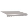 Store manuel rétractable Gris clair 350x250 cm 