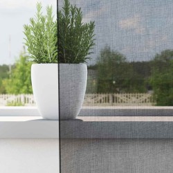 Rideaux en voile avec passe-tringles 2 pcs noir 