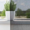 Rideaux en voile avec passe-tringles 2 pcs noir 