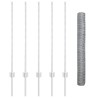 Poteaux de clôture 10 pcs U-Channel 100 cm Acier galvanisé 