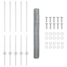 Poteaux de clôture 10 pcs U-Channel 100 cm Acier galvanisé 