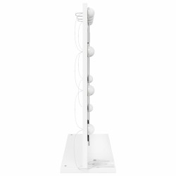 Miroir de maquillage avec éclairage LED Blanc 60x55x18 cm 