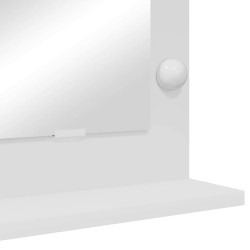 Miroir de maquillage avec éclairage LED Blanc 60x55x18 cm 