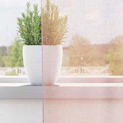 Rideaux en voile avec passe-tringles 2 pcs rose clair 
