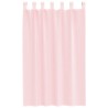 Rideaux en voile avec passe-tringles 2 pcs rose clair 