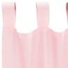 Rideaux en voile avec passe-tringles 2 pcs rose clair 