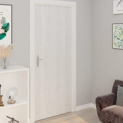 Films autoadhésifs pour portes 2 pcs Bois blanc 210x90 cm PVC 