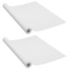Films autoadhésifs pour portes 2 pcs Bois blanc 210x90 cm PVC 