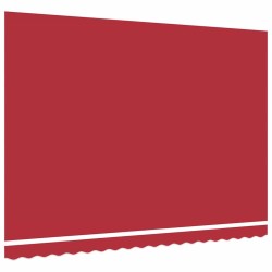Tissu de Remplacement d'Auvent pour Cadre de 4,5x3,5 m Rouge 