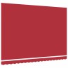 Tissu de Remplacement d'Auvent pour Cadre de 4,5x3,5 m Rouge 