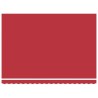 Tissu de Remplacement d'Auvent pour Cadre de 4,5x3,5 m Rouge 