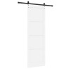 Porte coulissante avec quincaillerie 'ORKDAL'en pin massif blanc 
