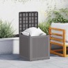 Boîte de rangement de jardin Gris clair 55x53x57 cm PP 
