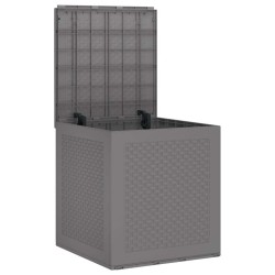 Boîte de rangement de jardin Gris clair 55x53x57 cm PP 