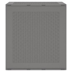 Boîte de rangement de jardin Gris clair 55x53x57 cm PP 