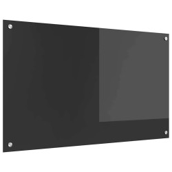 Bordure de cuisine Grise foncée 100x60x0,6 cm en verre trempé 