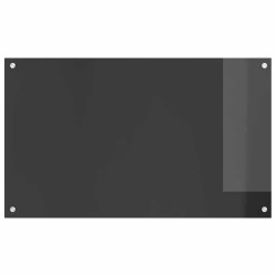 Bordure de cuisine Grise foncée 100x60x0,6 cm en verre trempé 